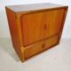 HiFi Highboard with Sliding Doors Sideboard Teak by Dyrlund, 1960s
