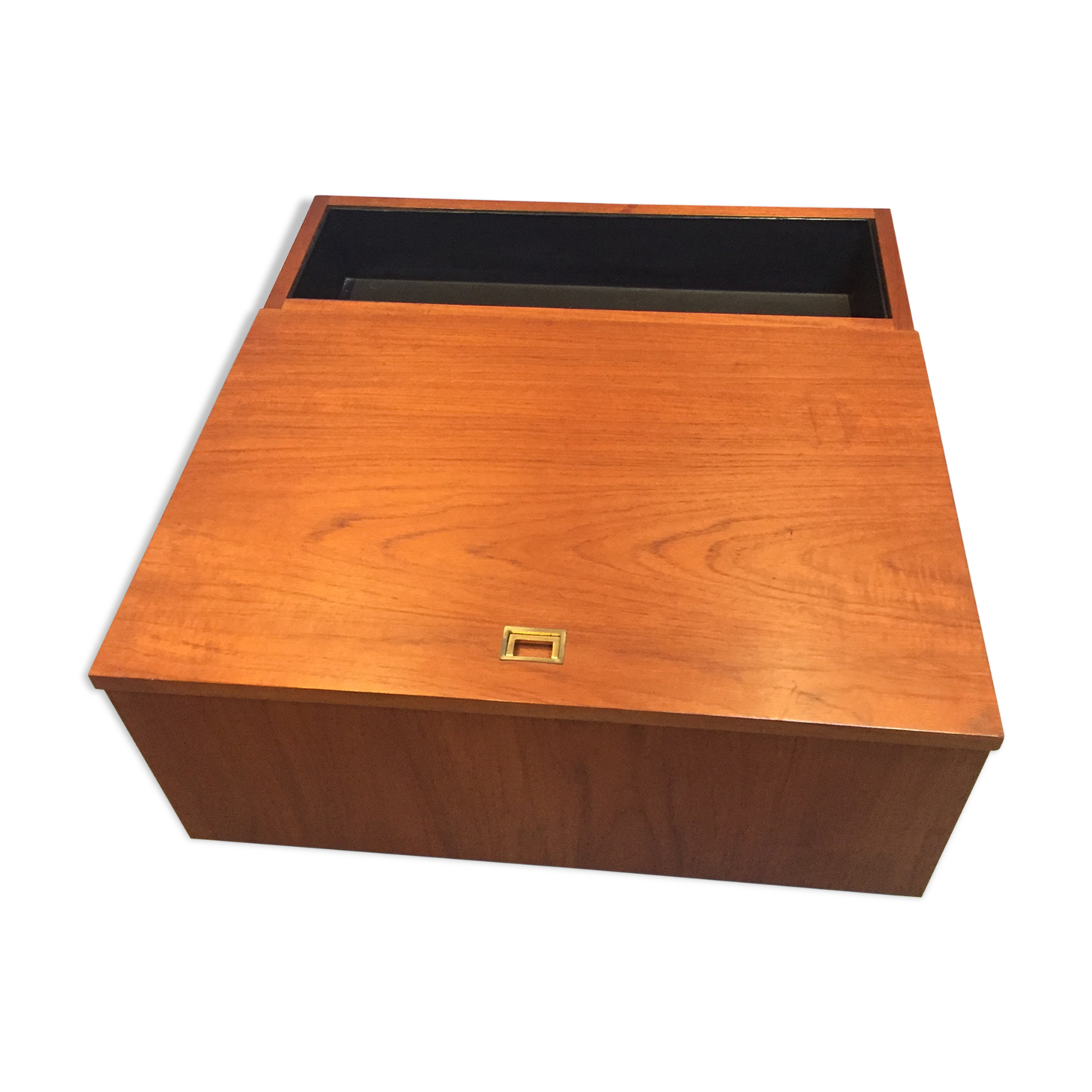 Table basse bar  scandinave avec jardinière intégrée