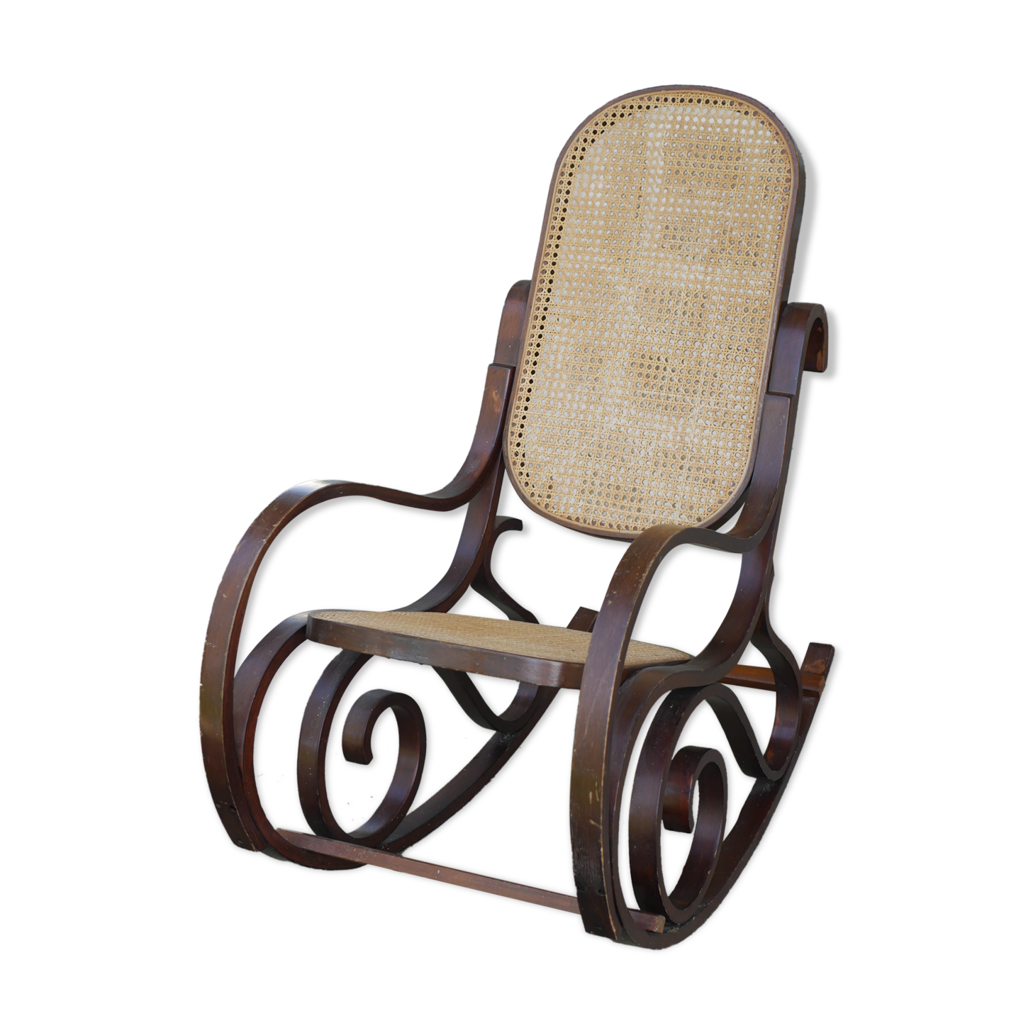 Wooden rocking chair and canning