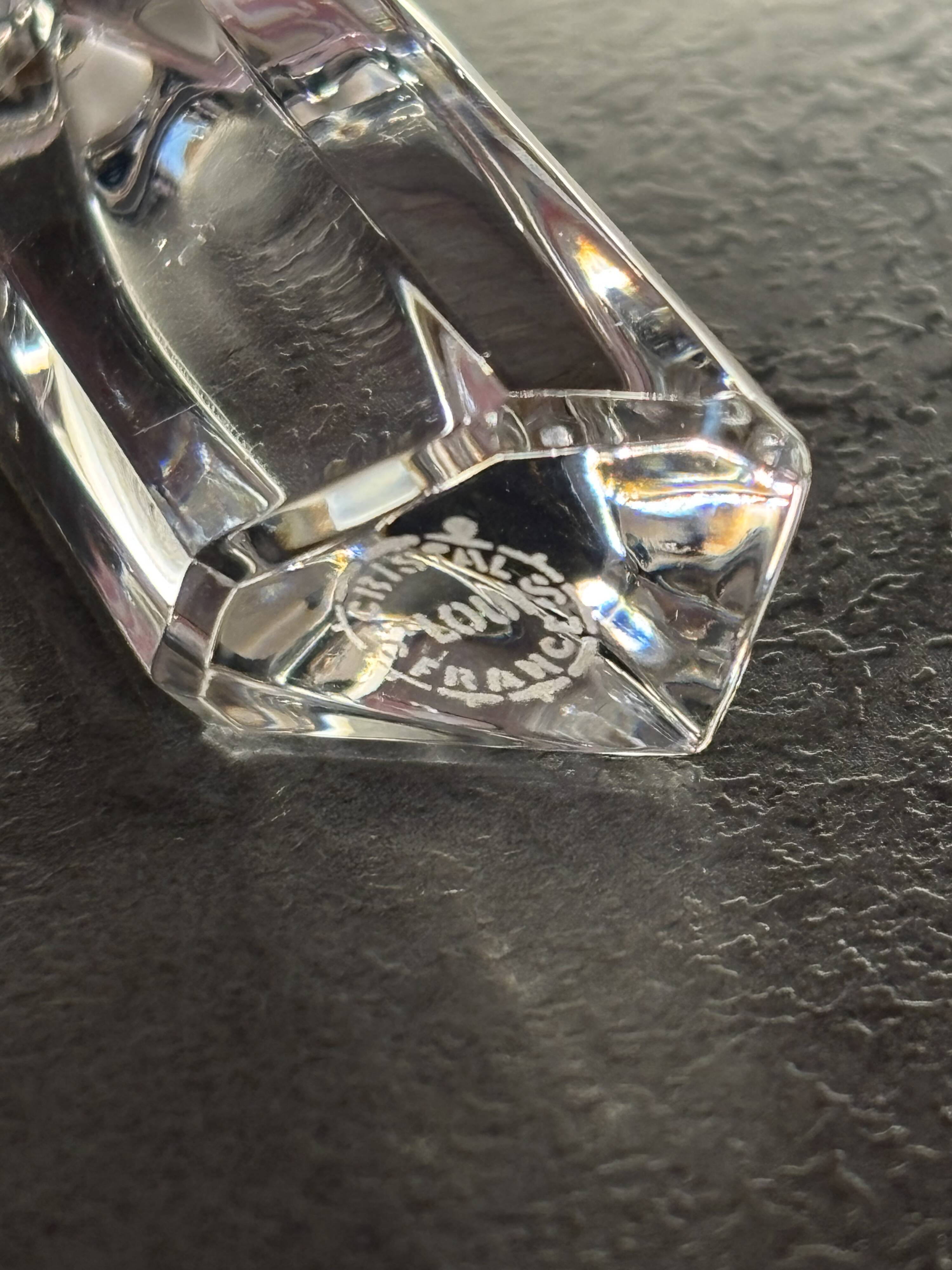 10 knife rests or chopstick holders Crystal St-Louis