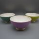 Set of 3 antique bowls in Sarreguemines earthenware.