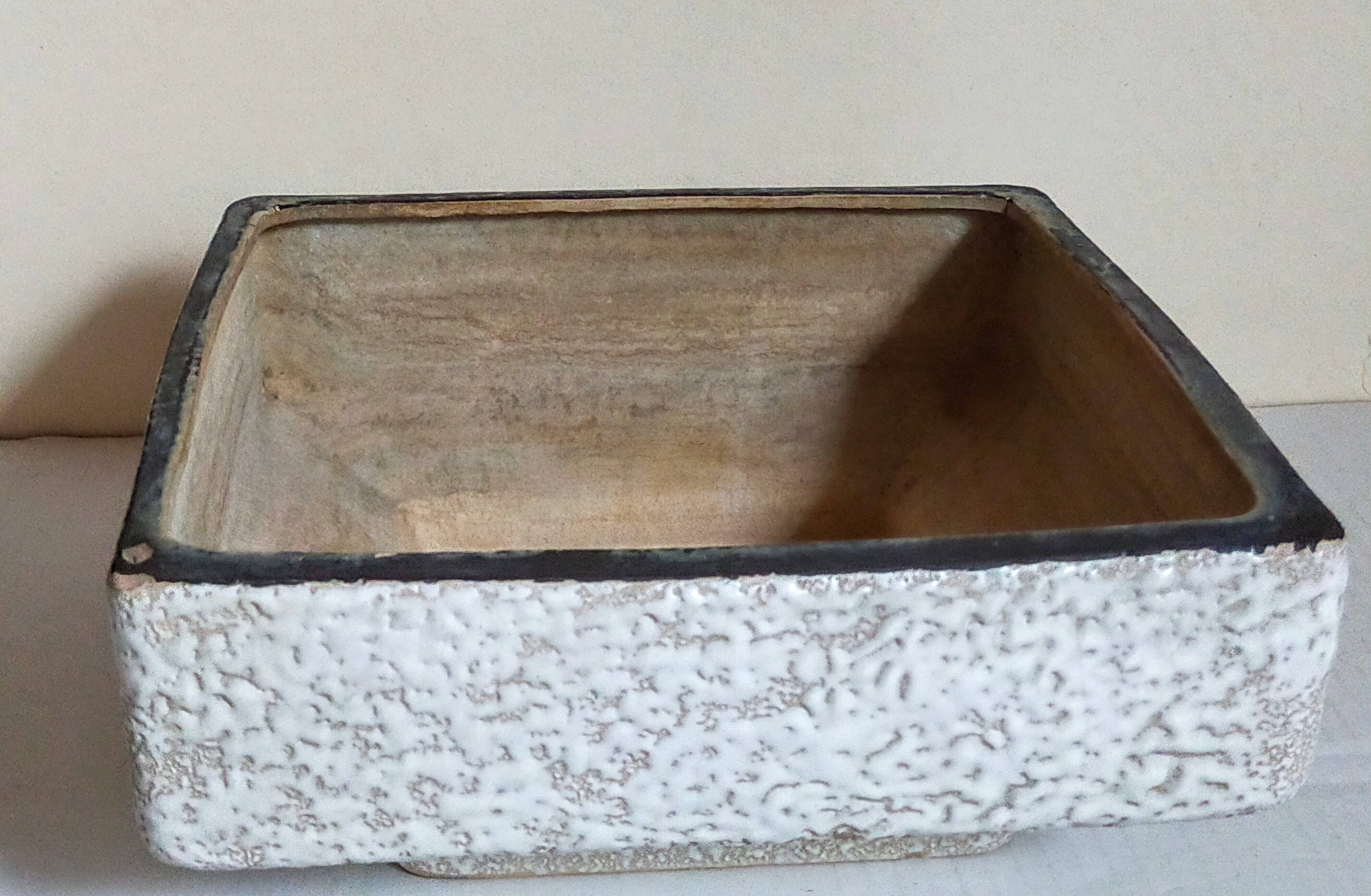 Vetter west-germany ceramic cactus or bonsai pot from the 1950s