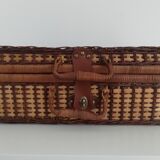 Vintage wicker pic-nic suitcase