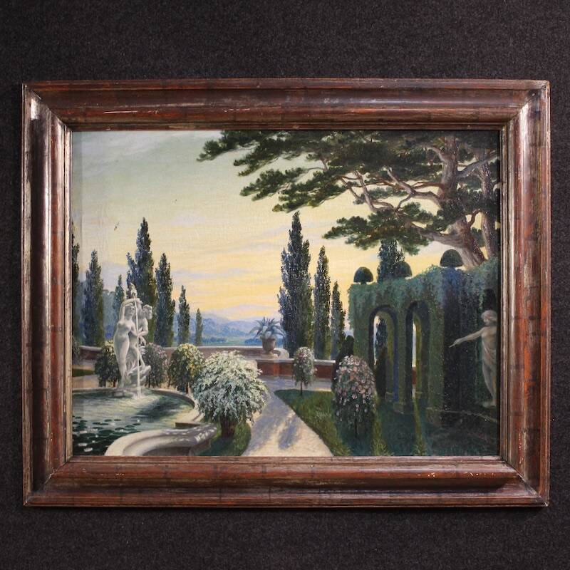 Italian landscape painting from the first half of the 20th century