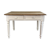 Bistro table feet turned