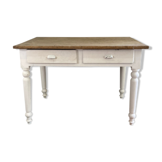 Bistro table feet turned