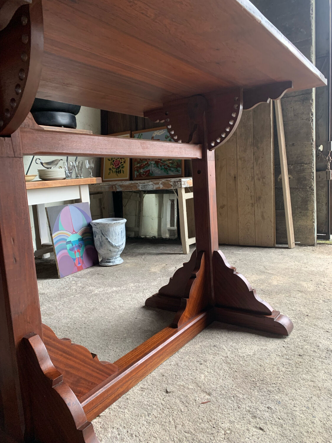 High table / bar table in teak – 4 to 6 people
