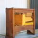 Handcrafted wooden bar, mirror bar and marble slab, wooden furniture
