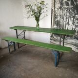 Folding brewery table