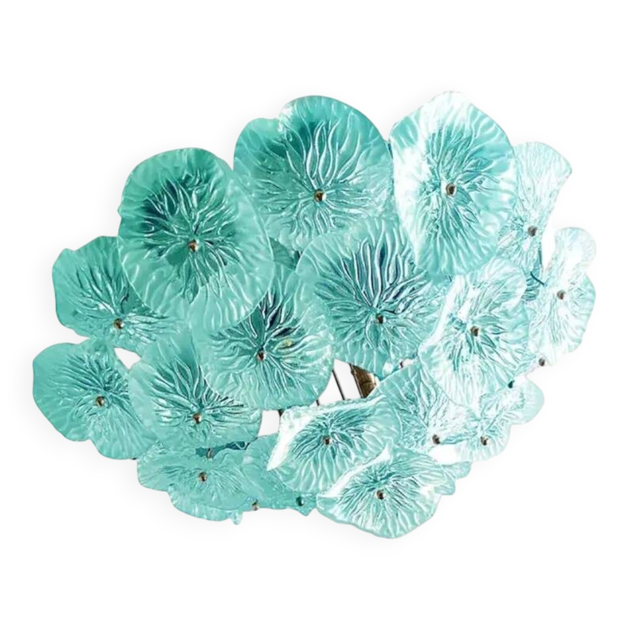 Plafonnier italien en verre de Murano par Simoeng