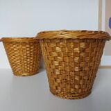 Cache Pots Osier Tressé