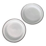 Set of 2 Royal Copenhagen handmade deep plates 'Domino', no. 14925