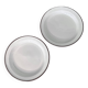 Set of 2 Royal Copenhagen handmade deep plates 'Domino', no. 14925