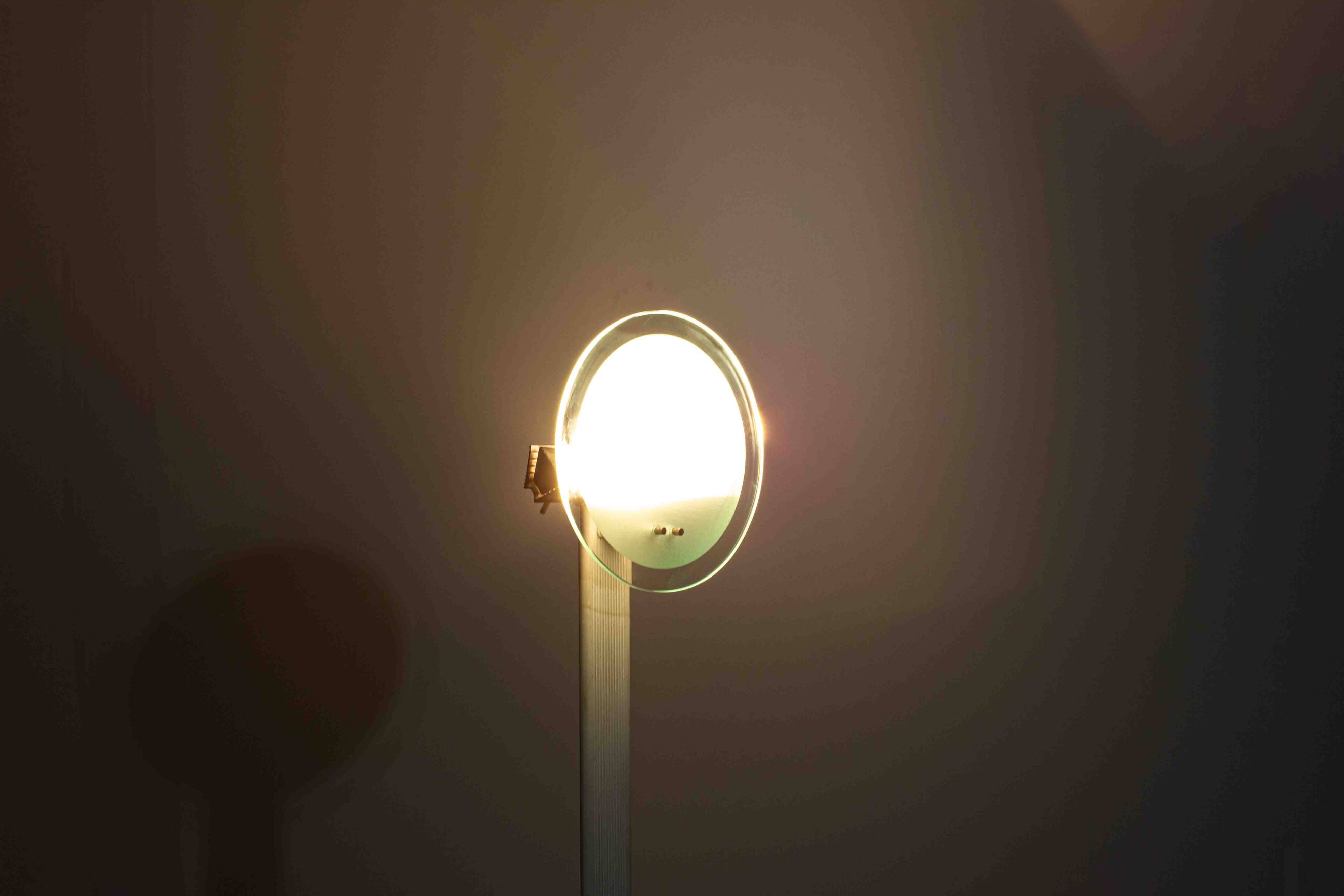 Dimmable sunset memphis syle floor lamp from 1980s Italy