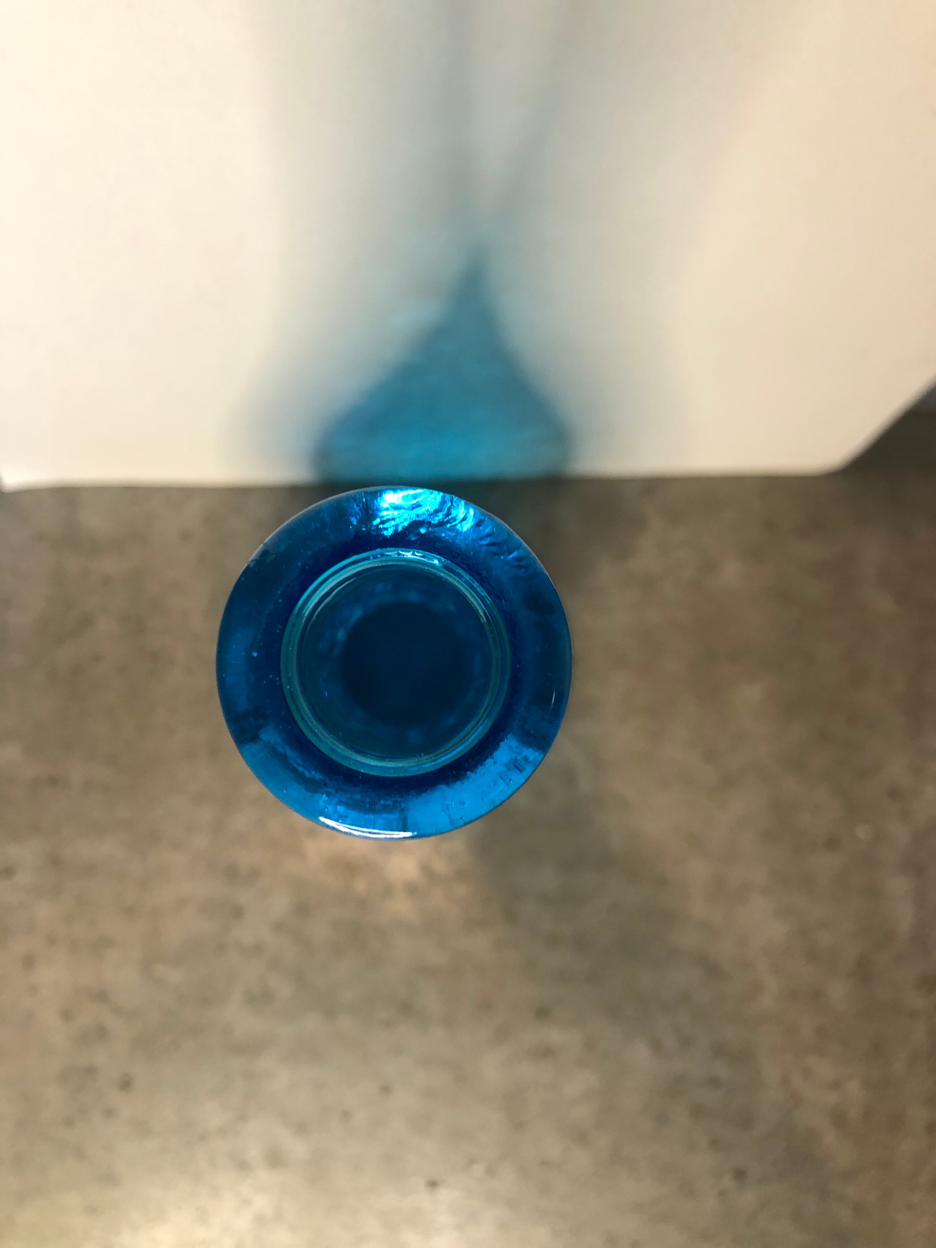 Blue empoli decanter