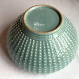 Superb Korean celadon flat soup tureen with its lid