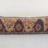 Turkish blue oversize carpet pillow