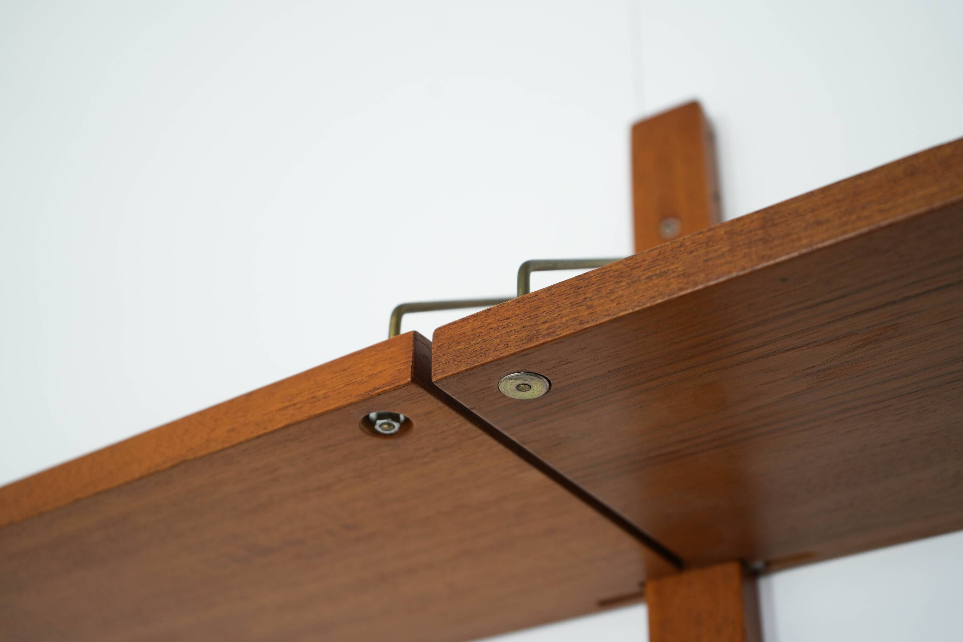 Teak modular shelving by Kjell Riise, Norway, 1960s