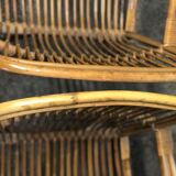 Paire de fauteuils en rotin