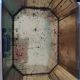 Ancient jewelry box in lithographed sheet metal Cléopâtre Egypt