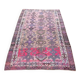 Vintage Turkish Oushak Handmade Cotton Pink Wool Area Rug 120x206