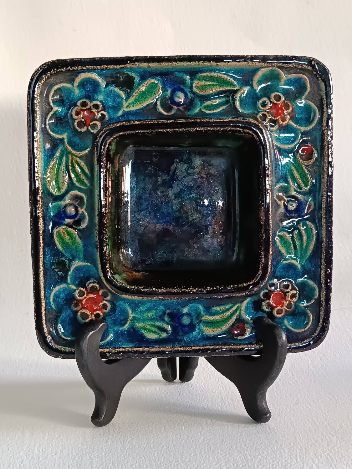 Schramberg stoneware and crystal emptying cup 1970