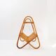 Vintage rattan magazine rack, Netherlands, 1960s
