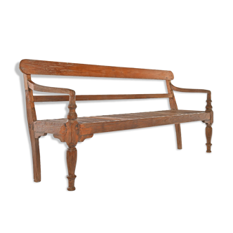 Wooden bench