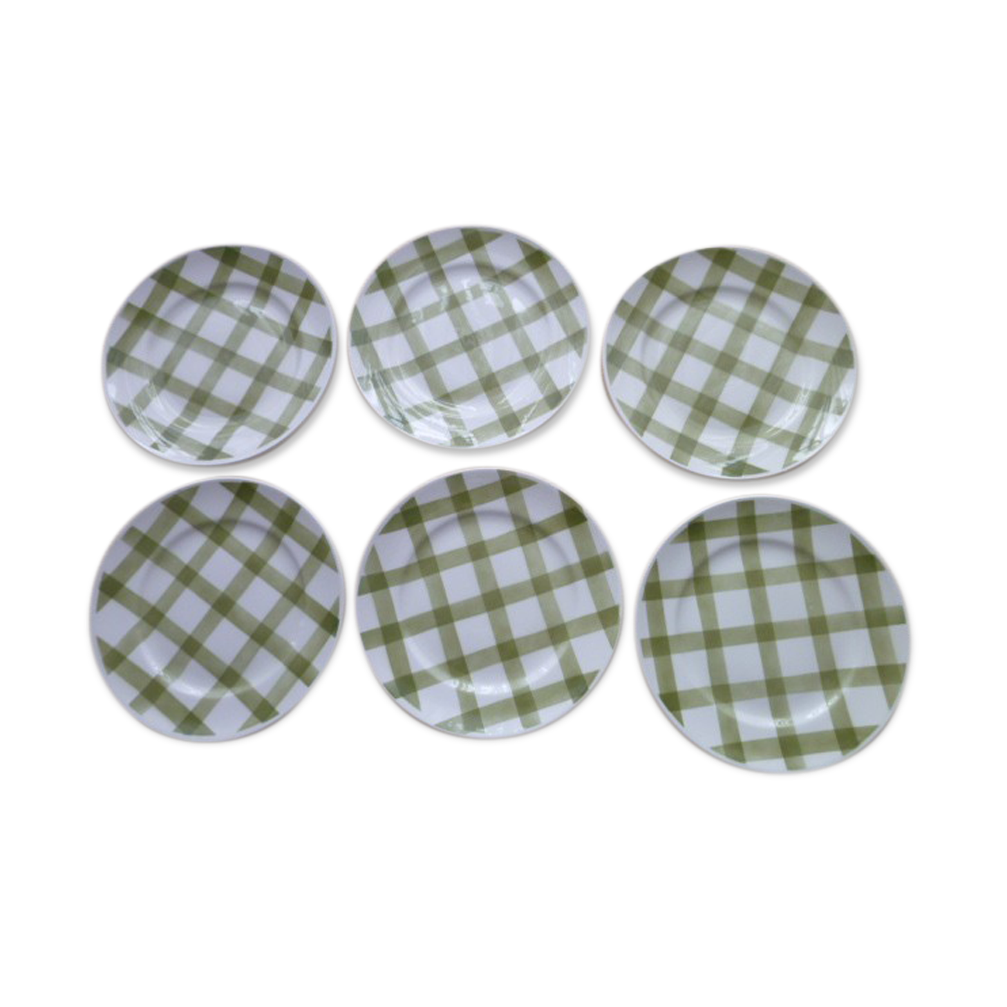 Set of 6 dessert plates Moulin des Loups Model Tablecloth