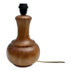 Vintage turned wood lamp base, 1970