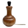 Vintage turned wood lamp base, 1970