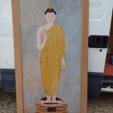 Peinture sur soie Bouddha, Thaïlande 19ème