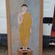 19th Century Silk Painting Buddha Thailand