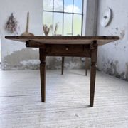 Solid oak farmhouse table with extensions (190-280cm) 1950
