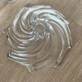 Vintage glass spiral trinket tray