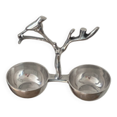 Polished aluminium servant