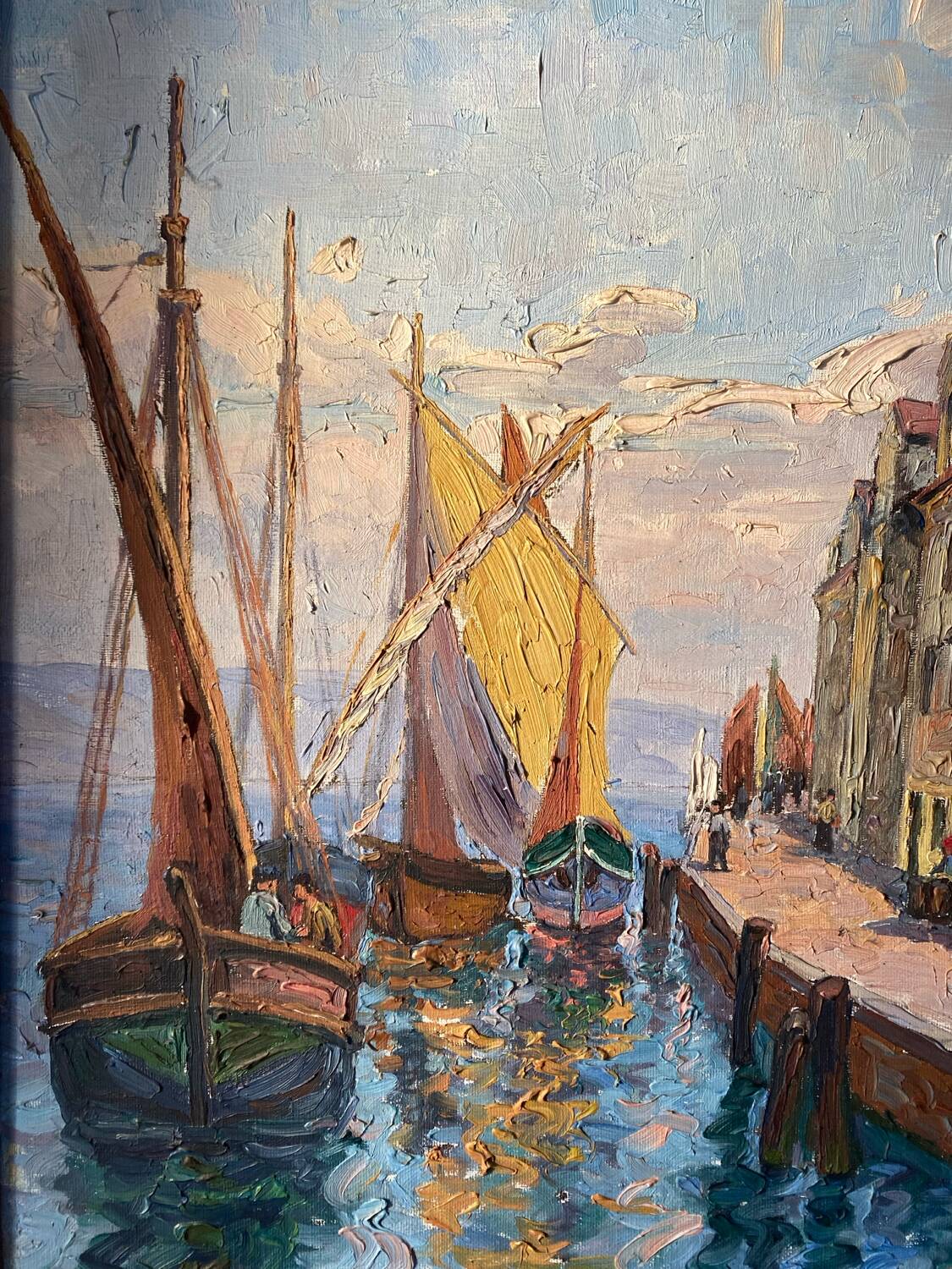 Mediterranean port landscape by Dulac