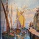 Mediterranean port landscape by Dulac