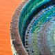 Large Mid-Century Modern Rimini Blu Pottery Bowl by Aldo Londi for Bitossi, Italy, 1960s