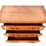 Commode vintage en bambou par Maugrion, années 1970