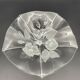 Large vintage Evita flower-patterned glass bowl – Walther Glas Allema