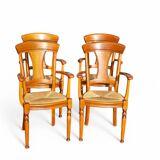 Ensemble de 4 chaises - fauteuils de style provençal