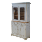 Patinated two-body buffet from the 19th century.