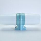 Large Scandinavian Modern Opaline Glass and Porcelain Wall Light by IFÖ, 1960s