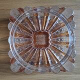 Vintage 60s two-tone square ceiling light