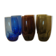 Color vintage 1960 era Nogaro Holmegaard glasses