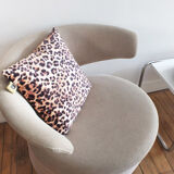 Coussin velours Léopard