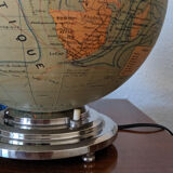 Art deco globe with light