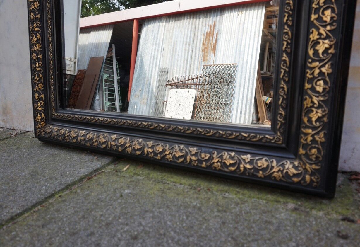 Antique French mirror ca. 1880 - 75x47cm