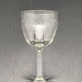 Wine glasses chiseled patterns